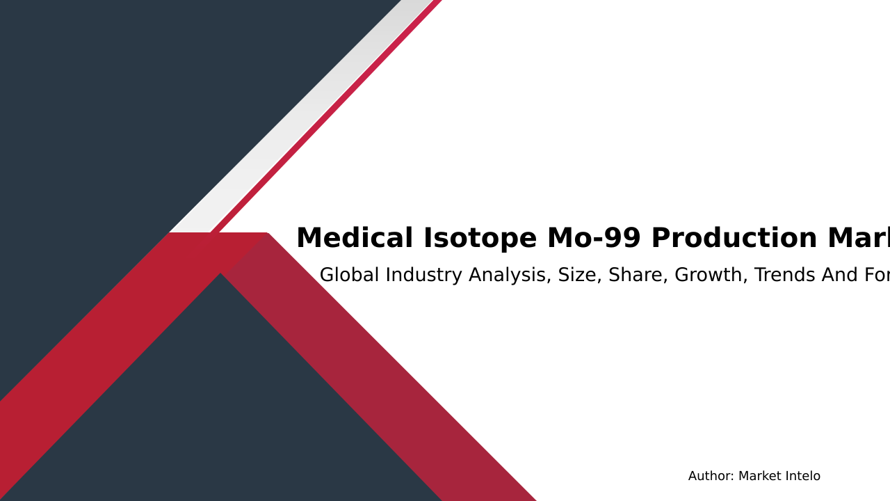 Medical Isotope Mo-99 Production Market Research Report 2033